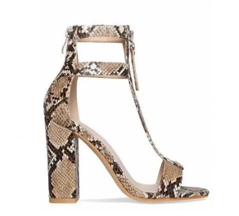 Pu Abierto Sandalias Gota De Frente as Cuadrados Envío Marca Alta Nueva Python Fiesta Tacones Picture Calidad La Mujer Negro Dedo Cremallera Barato Picture 100mm As Verano ROxZEZwq