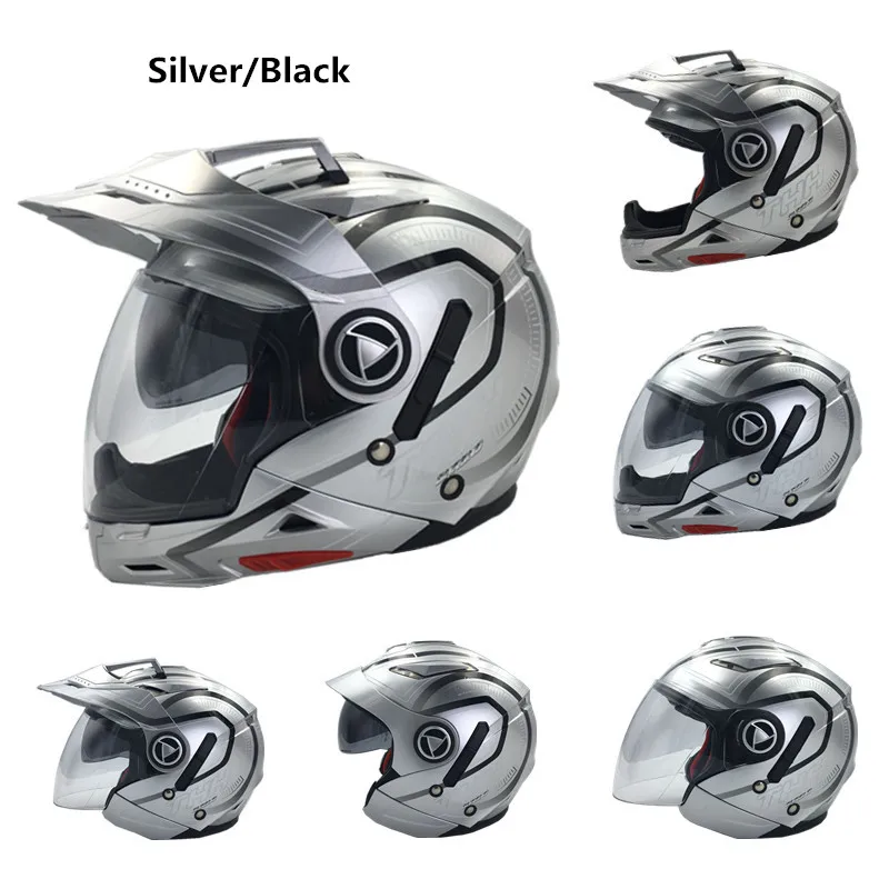 Мотоциклетный шлем THH TS45 многофункциональный для KTM Orange закрытый на половину лица