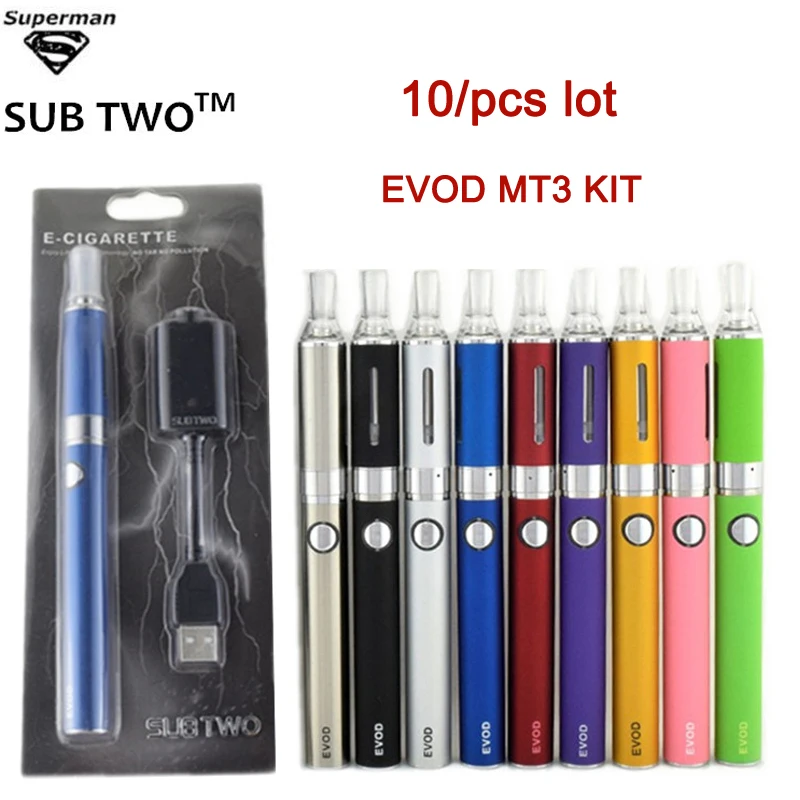 10/шт электронная сигарета Evod Mt3 blister Kit Лидер продаж испаритель пера Evod Батарея электронных сигарет распылитель Vape Набор для вейпа