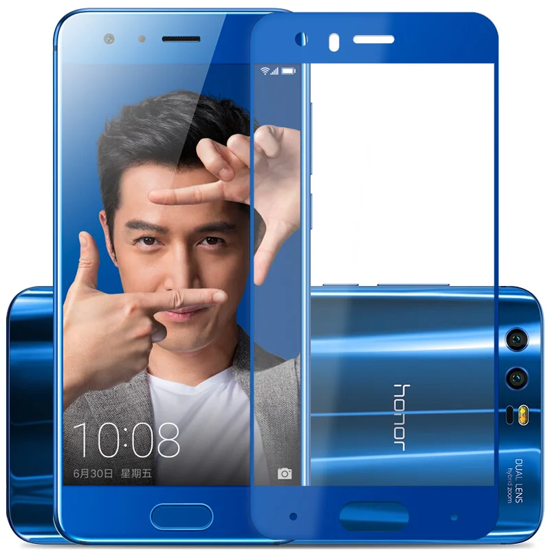 Honor 9 Lite Полное покрытие закаленное защитное стекло для huawei huawey honor 9 lite 9 lite серый синий защитное стекло пленка