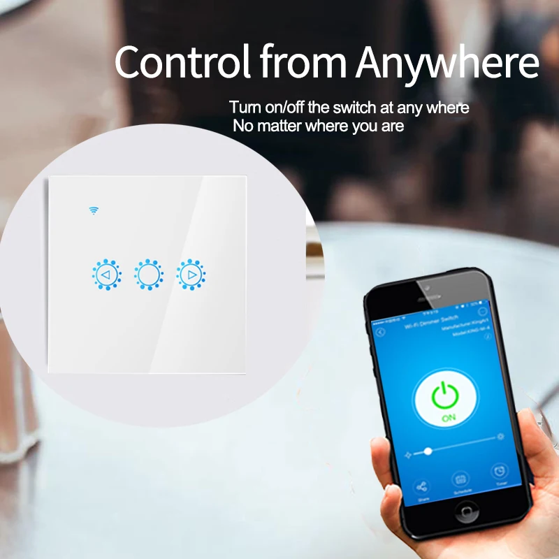 dimmer switch remote control by APP