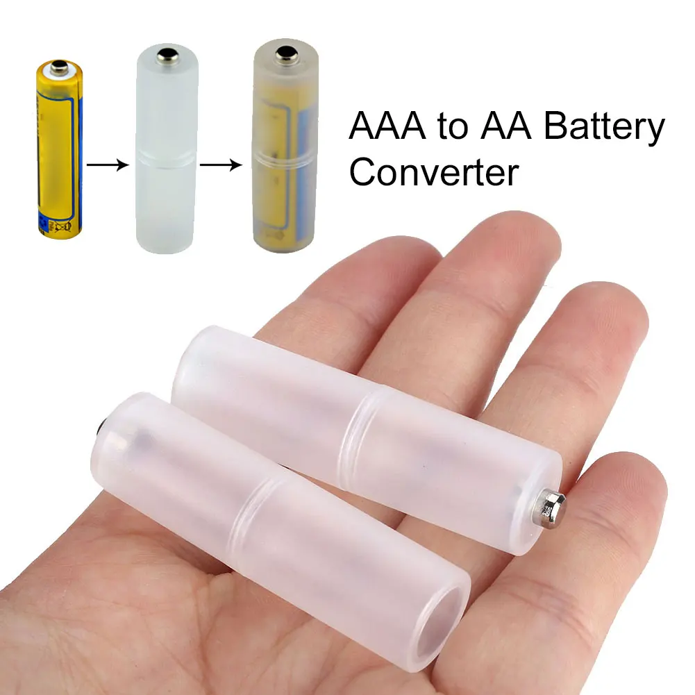 2pcsAAAToAASizeHouseholdBatteryConverterHomeMiniBatteryAdapterTripLargeStrength