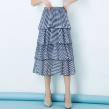 Летние женские длинные юбки в Корейском стиле Флористический с высокой талией юбка Уличная юбка в стиле бохо Готический Большие размеры винтажные шифоновые юбки