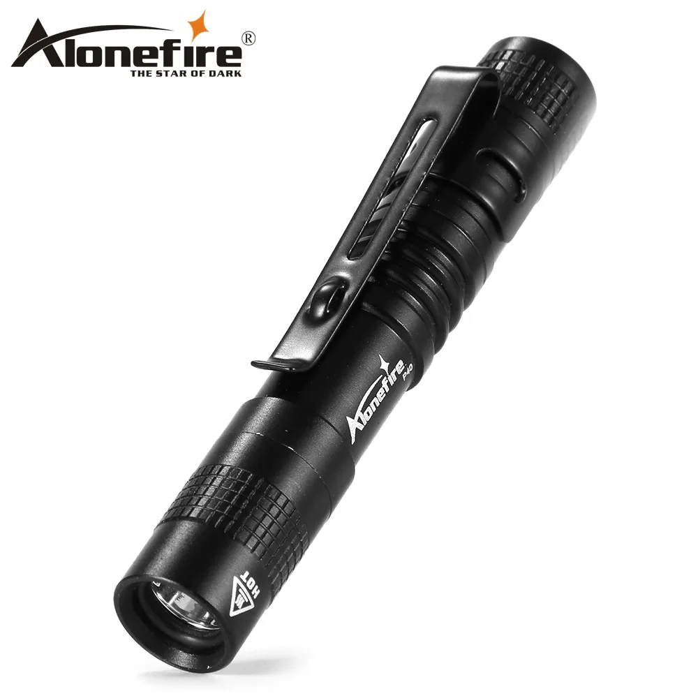 AloneFire P40 портативный алюминиевый Мини светодиодный фонарик CREE XPE с зажимом для
