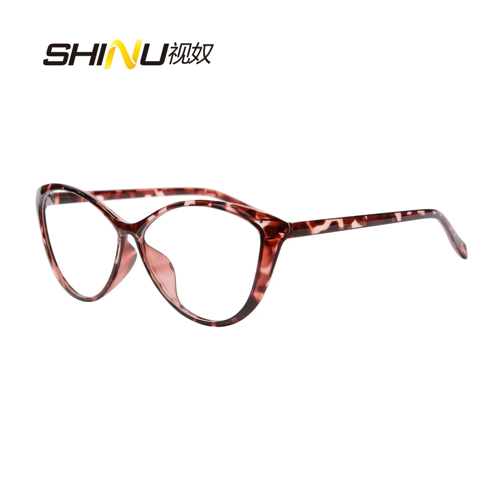 Топ Мода кошачий глаз прогрессивные Мультифокальные линзы очки для чтения женские близкие& дальний прицел очки ультралегкие TR90 очки
