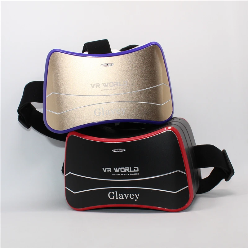 Glavey Wi-Fi VR коробка Google картонная гарнитура Android 4,4 четырехъядерный 1080P 3D VR все в одном 1 ГБ/8 Гб wifi+ Bluetooth 4,0 Glavey