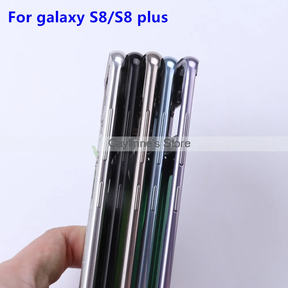 

New for Samsung galaxy S8 plus G955 S8 G950 Middle Frame Midplate Bezel Chassis Housing Parts For Samsung S9 G960 S9 Plus G965