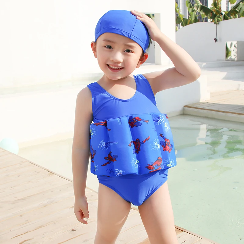 

Extrayou Children Swimsuit Baby Boy One-Pieces Float Buoyancy Swimwear Detachable Bathing Suit Protective Safe Learning Swimwear
