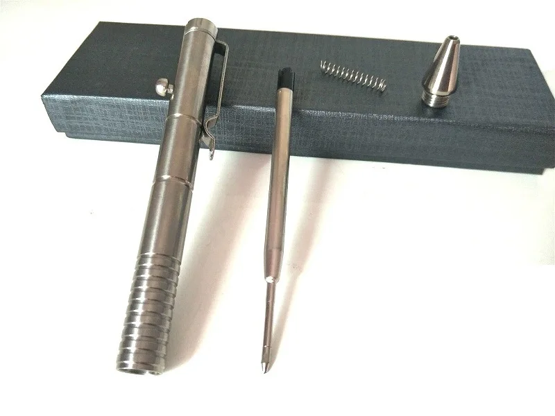 Multifunctional Titanium Tactical Pen EDC Self - Defense Tacture Throttle Tungsten Steel Head Break Window Defense Pens Outdoor Multifunctional Titanium Tactical Pen EDC Self - Defense Tacture Throttle Tungsten Steel Head Break Window Defense Pens Outdoor