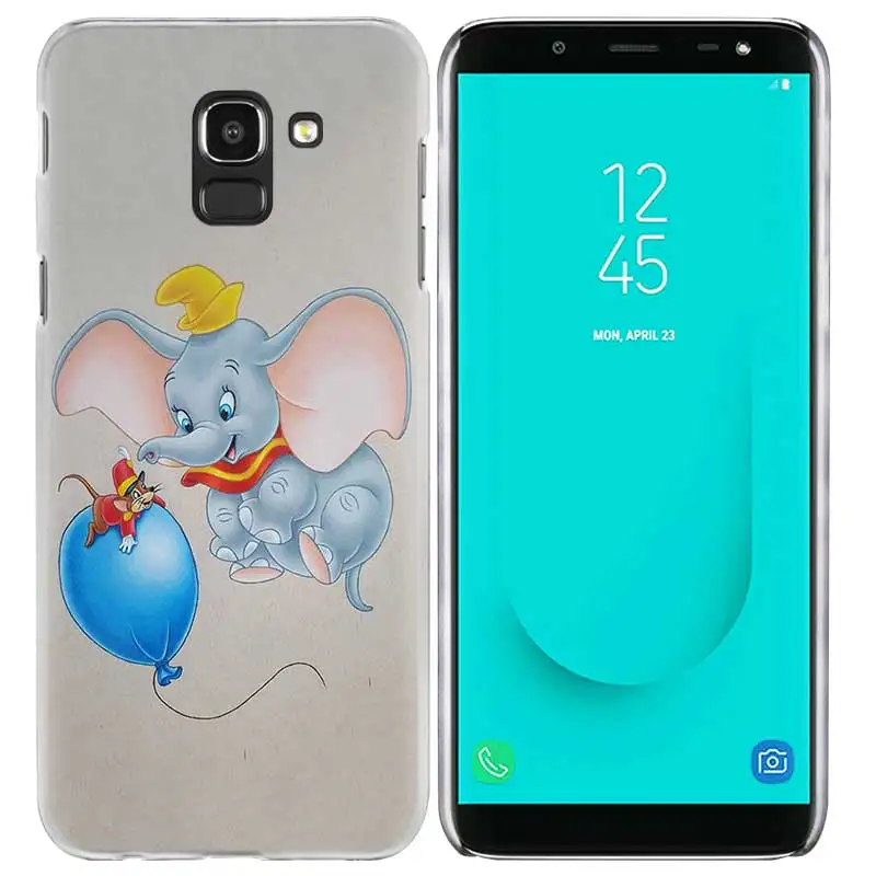 Анимация Дамбо чехол КРЫШКА ДЛЯ samsung Galaxy A50 A70 A60 A40 A30 A20e A10 A9 A8 A7 A6 A5 J8 J7 J6 J5 J4 Plus Prime