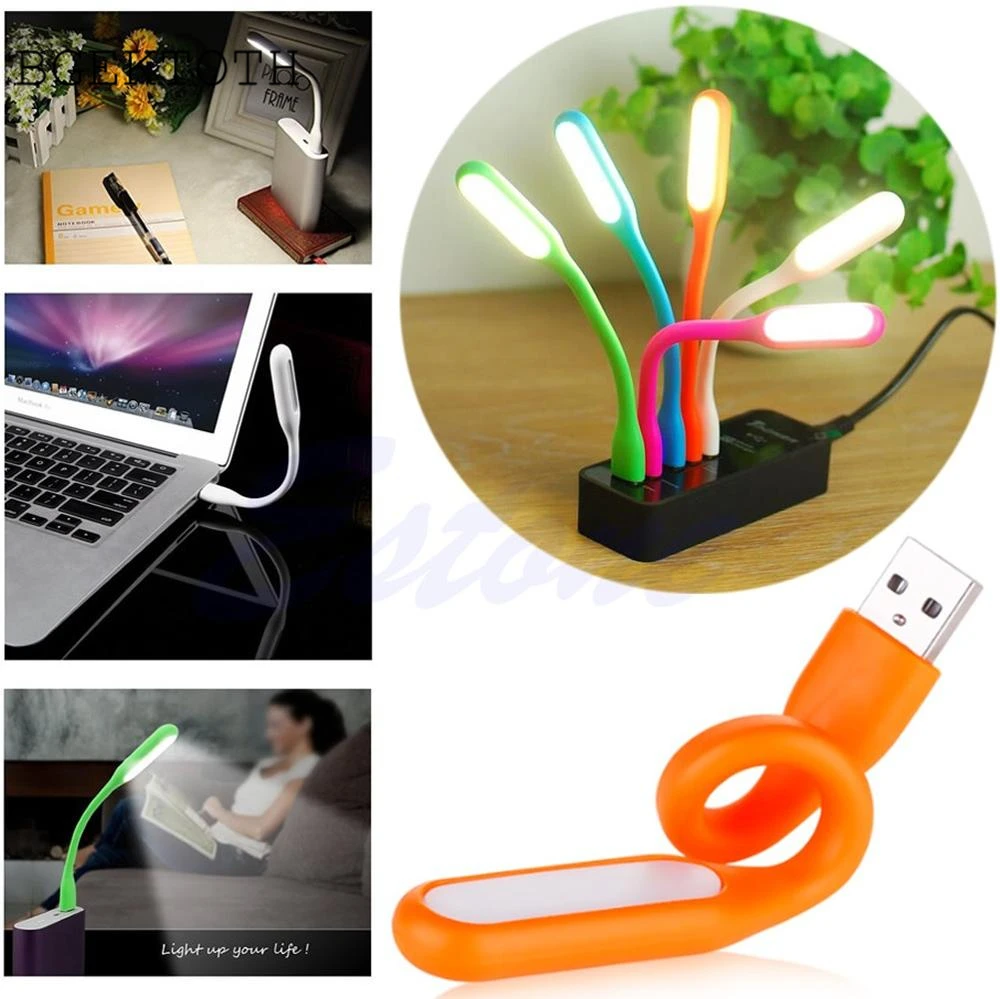 Маленький гибкий USB светодиодный светильник Настольная лампа гаджеты ручная для