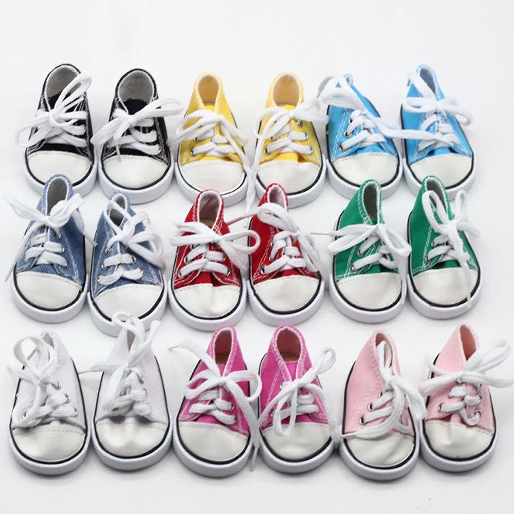 Canvas Sneakers Shoes for AG Dolls American Doll 18 Inch Doll Sneakers