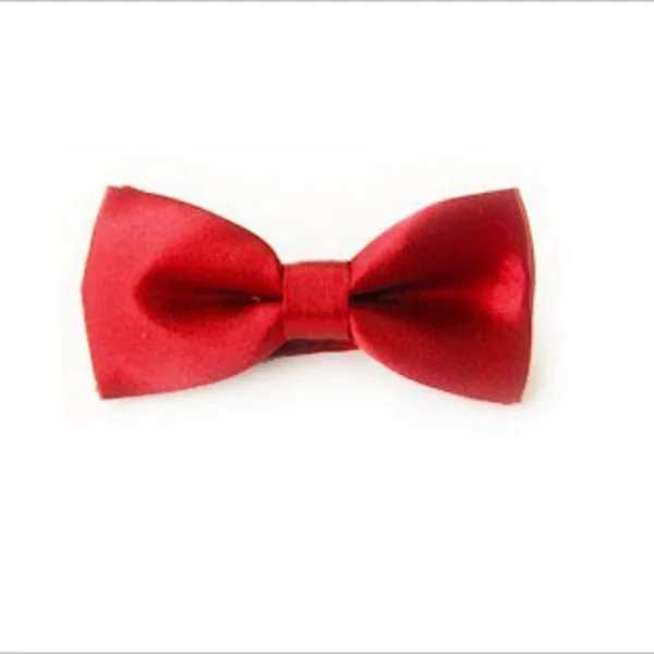 Вечерние галстуки для новорожденных мальчиков на свадьбу, детские галстуки аксессуары галстук-бабочка - Цвет: Красный