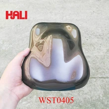 Хамелеон Пигмент Цвет переход пигмента, пункт: WST0405, 1 лот = 10 грамм, цвета: темно-желтый/темно-фиолетовый