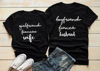 

Wedding Day Matching Couples T-Shirt Wife To Be Camisetas Husband To Be Shirt Bachelor Party Wedding Tops Matching Outfits
