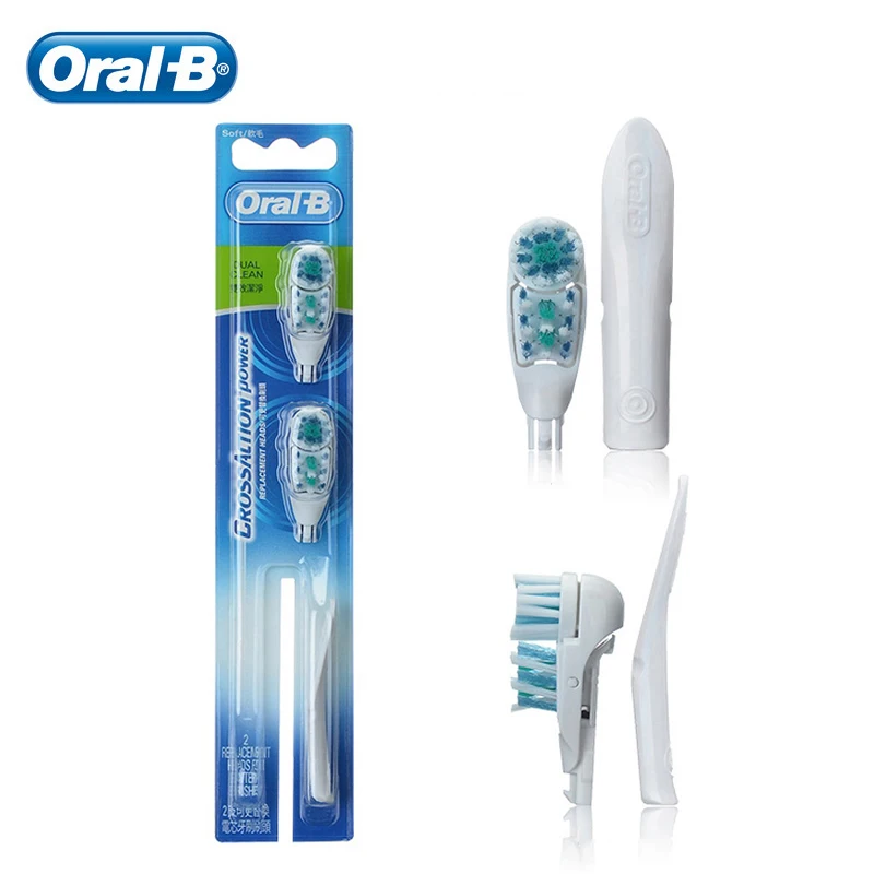 Tooth Brush Oral B Dual Clean Replacement Toothbrush Heads CrossAction Power Nozzles OralB Toothbrush Heads Oral B 2 Brush Heads