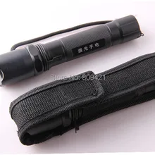 300 шт./лот факел мягкий нейлон сумка кобура ж/Tight Синтетическое закрытие волос наборы фонарик. 18 см нейлон защитные пакеты для C8 фонарик