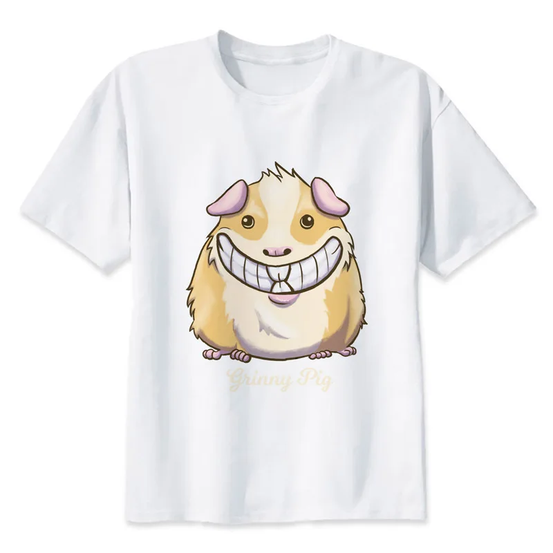 

Guinea Pig TShirt men boy Summer O Neck white youth t shirt casual white print anime t-Shirts men top tees MMR509