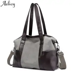 Aelicy Женская парусиновая сумка-мессенджер женская сумка через плечо модная повседневная дизайнерская женская сумка большой емкости