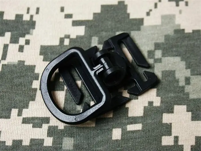 Buy 5Pcs Swivel D Ring Rotation Refined Plastic Backpack Canvas Bag Buckle