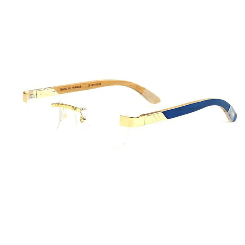 Licht Brillen 67 Marke Luxus brown Holz Objektiv Vazrobe 61 Gläser blau orange Blau Anti Männer Hohe rot 1 Qualität Grün Rezept Brille Randlose 1 68FqTw