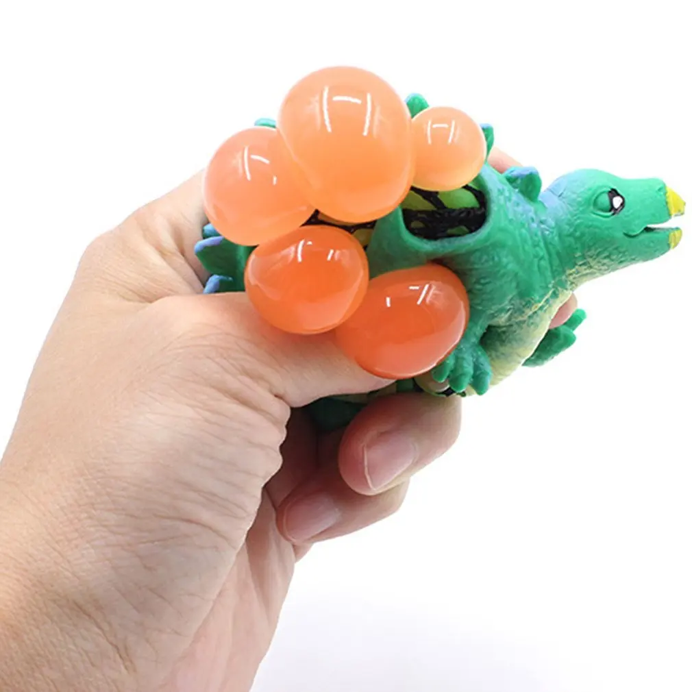 OCDAY Dinosaur Model Grape Venting Balls Toys PU Simulation Squeeze