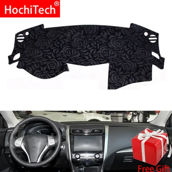 

Rose Pattern Non-slip Dashmat Dash Mat Dashboard Cover Pad Carpet Car Sticker for Nissan Teana Altima L33 2013-2018 Car Styling