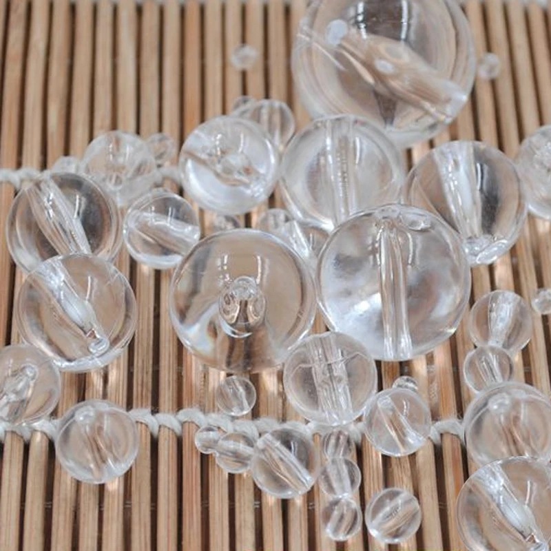 4-30mm Acrylic Straight Hole Loose Beads for Curtain Decorative Accessories acrylic beads