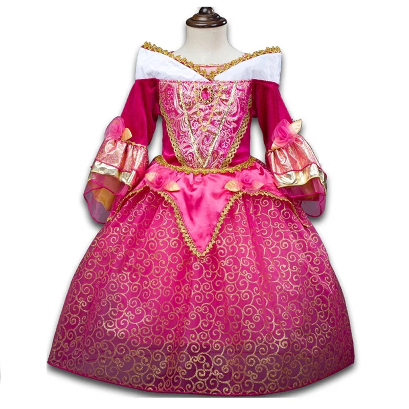 

New Christmas Girls dress Movie Cosplay Costume Fairy Cinderella Princess Dress Fancy Bows Party Dresses children clothes