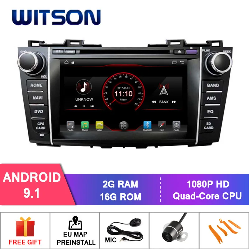 

WITSON Android 9.1 AUTO CAR RADIO DVD NAVIGATION FOR MAZDA 5 CAR DVD GPS NAVIGATION MIRROR LINK/ 4G/DVR/DAB/OBD/TPMS SUPPORT