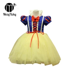 Baby Girls Snow White Cosplay Dress Halloween Party Princess Dress Children Tulle Bow Ballet Ball Gown Tutu Kids Dresses Costume baby princess dress white flower girls dresses big ball gown short sleeve lace summer girl s dress kids tulle bow gowns e315