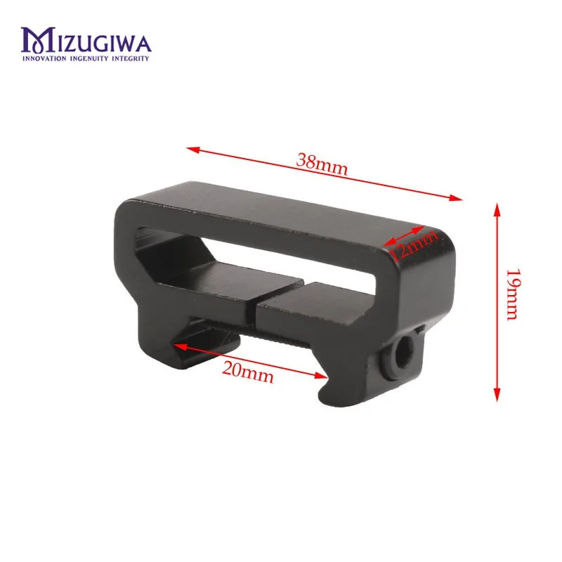 Tactical Sling Attachment Adapter 20mm Weaver Picatinny Rail Mount for Scope Rifle Pistol