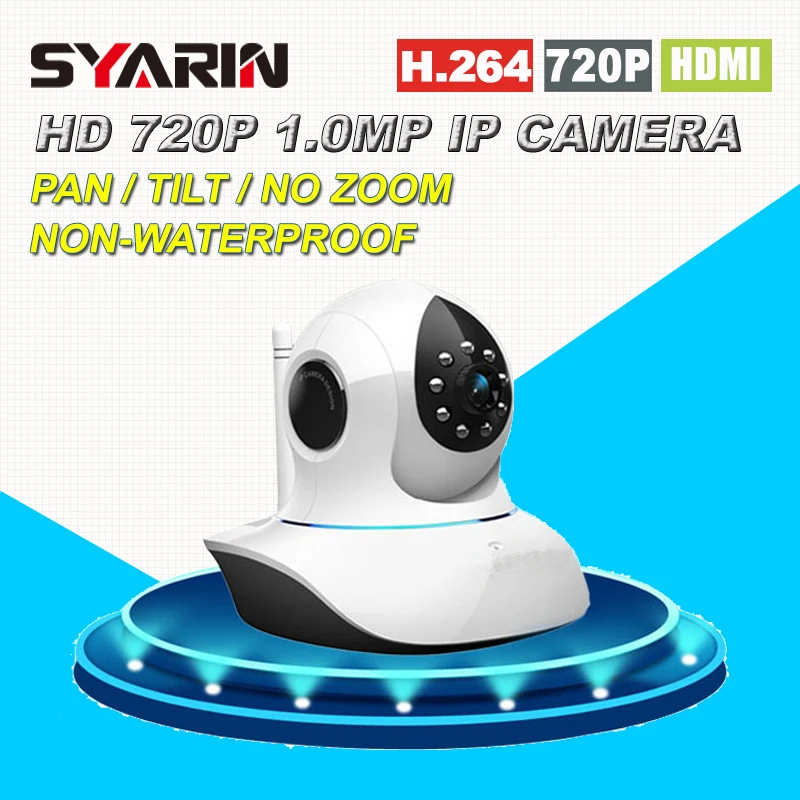 

Home Protection HD 720P 1.0MP MegaPixel Wireless Wifi IP Camera with Pan/Tilt SD Card Slot IR Cut for Security Surveillance