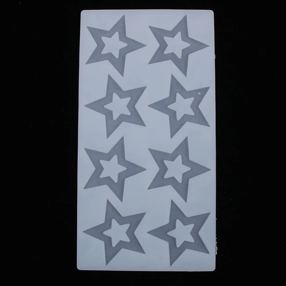 Модные DIY 3D Star Форма силиконовые формы украшения торта инструменты кекс торт Toppers