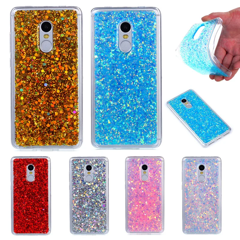 

Xiaomi Redmi Note 4 Note4 5.5" Glitter Case Colored Shiny Glitter Silicone TPU Soft Back Cover Case for Xiaomi Redmi Note 4 Pro