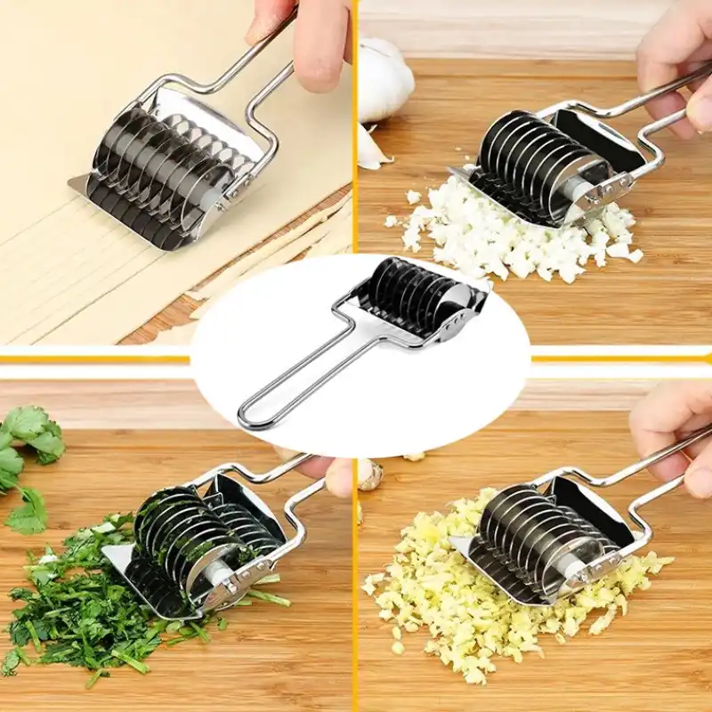 Нержавеющая сталь Spaetzle производители лапши решетки ролик Руководство Паста тесто резак машина прессования Кухонные гаджеты - изображение