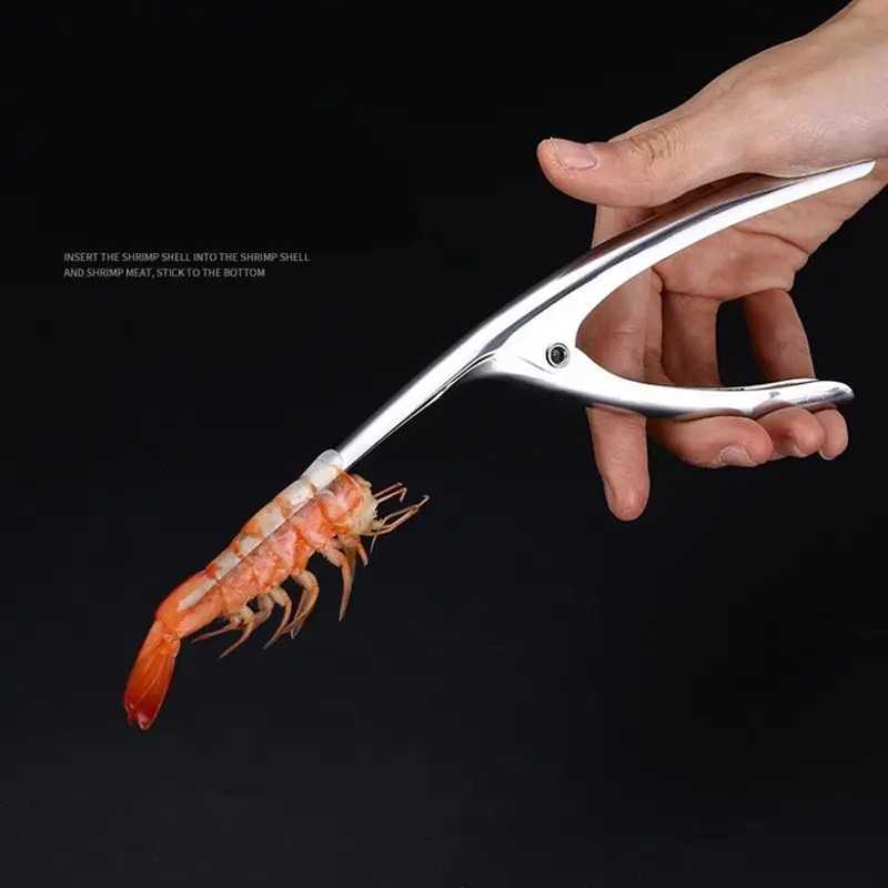 Нож для чистки креветок, модное простое приспособление для чистки креветок из нержавеющей стали устройство для очистки креветок Креативные кухонные инструменты