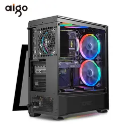 Aigo настольный компьютер ATX корпус чехол для ноутбука USB3.0 HD аудио компьютер случаях 360 мм Pc шасси Gabinete Computador