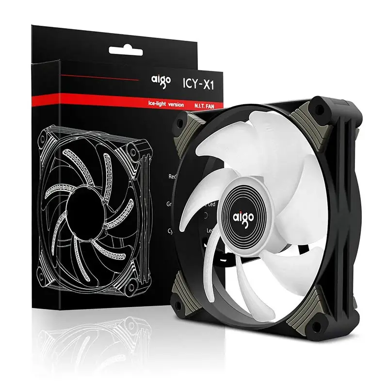 Aigo ICY X1 высокоэффективный чехол для ПК Вентилятор 120 мм вентилятор охлаждения