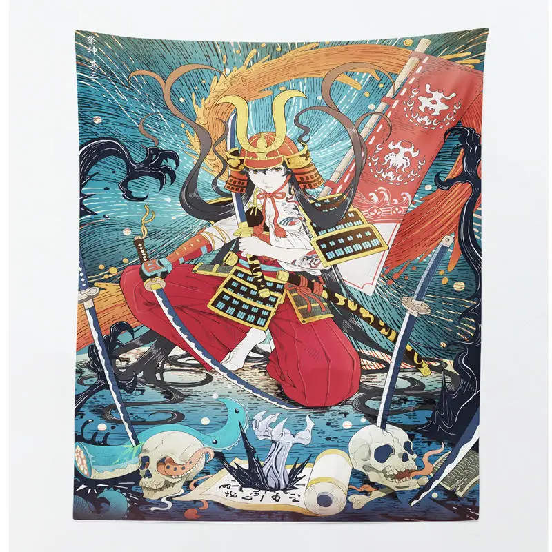 Япония Kanagawa волны печатных висячие гобелены КИТ Arowana настенные гобелены Ukiyo покрывало йога коврик одеяло