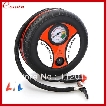 

Free Shipping New Portable Mini Tire Inflator Air Compressor Car Auto Portable air Pump 260PSI DC 12V