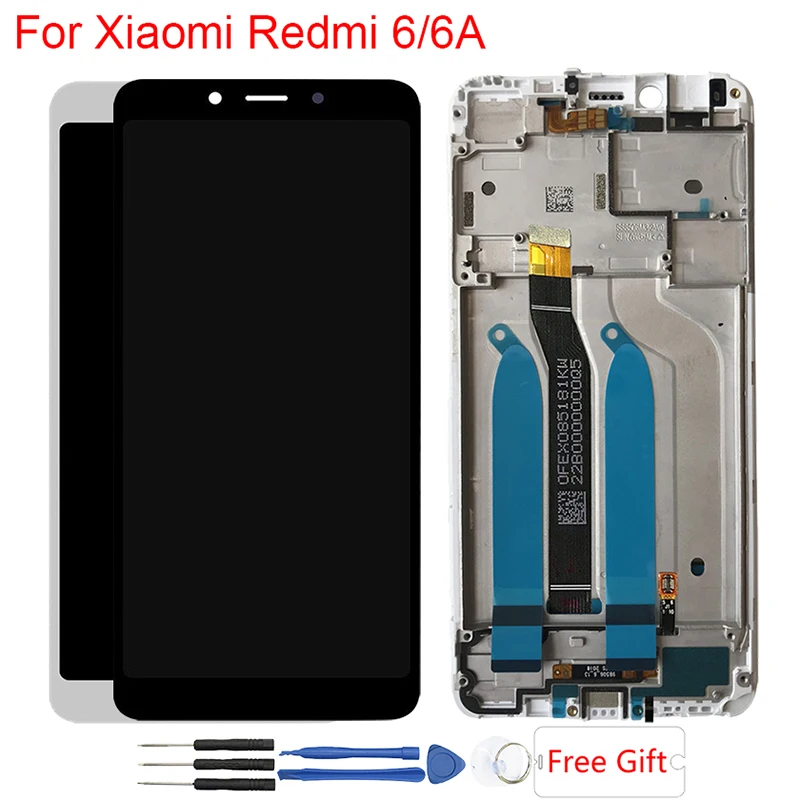 

Display For Xiaomi Redmi 6 Original LCD Display With Frame Touch Screen Assembly LCD For Redmi 6A LCD Display Replacement Parts