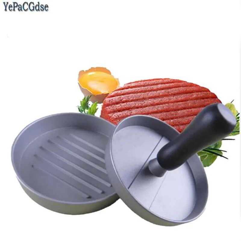 Non-stick single hamburger press