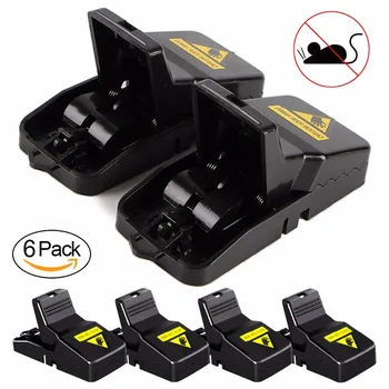 

6Pcs Reusable Rat Catching Mice Mouse Traps Mousetrap Bait Snap Spring Rodent Catcher