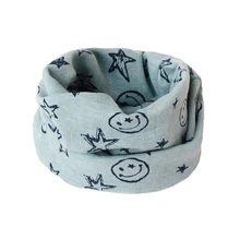 Лидер продаж; Детский Теплый хлопковый шарф шаль; зимний Удобный шарф с рисунком из мультфильма; 19ING