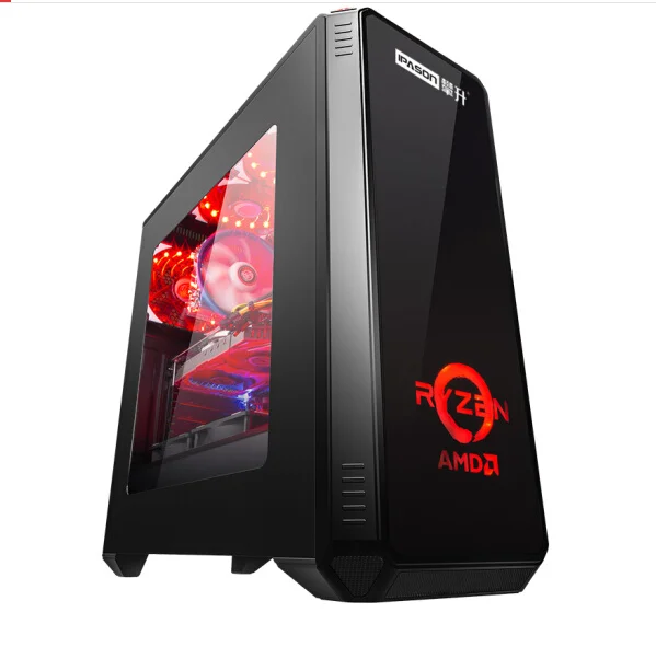 Great Value  IPASON Desktop PC AMD R5 3600 3th Gen GTX1660TI-6G 240G SSD DDR4 8G FOR game PUBG desktop gaming co
