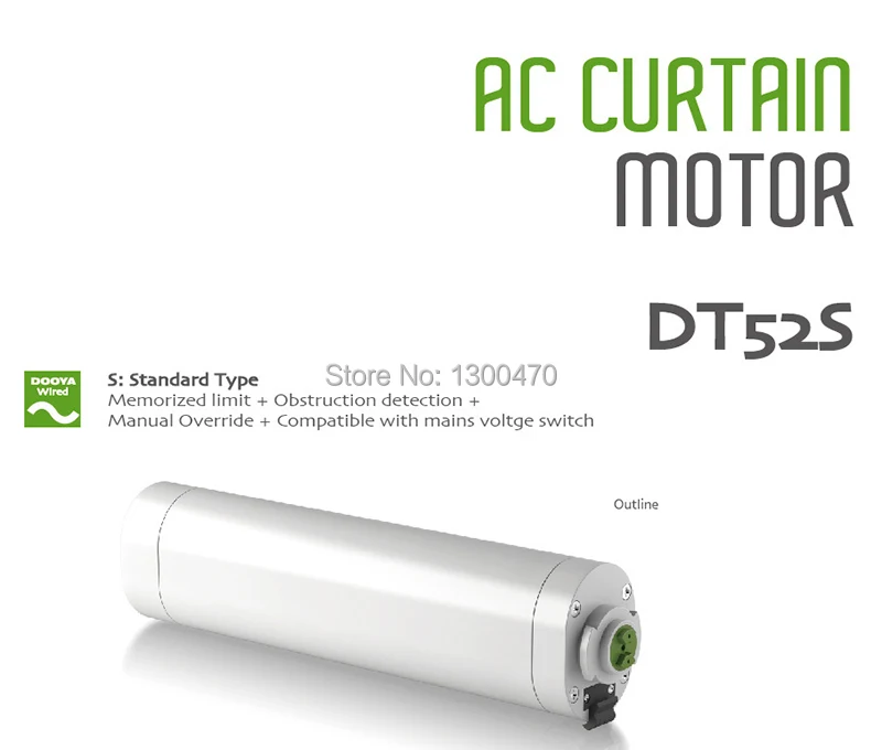 Dooya DT52S занавеска С Электроприводом 220 в открытое закрытие моторизованный двигатель 45 Вт+ 3 М окно занавес трек для умного дома системы