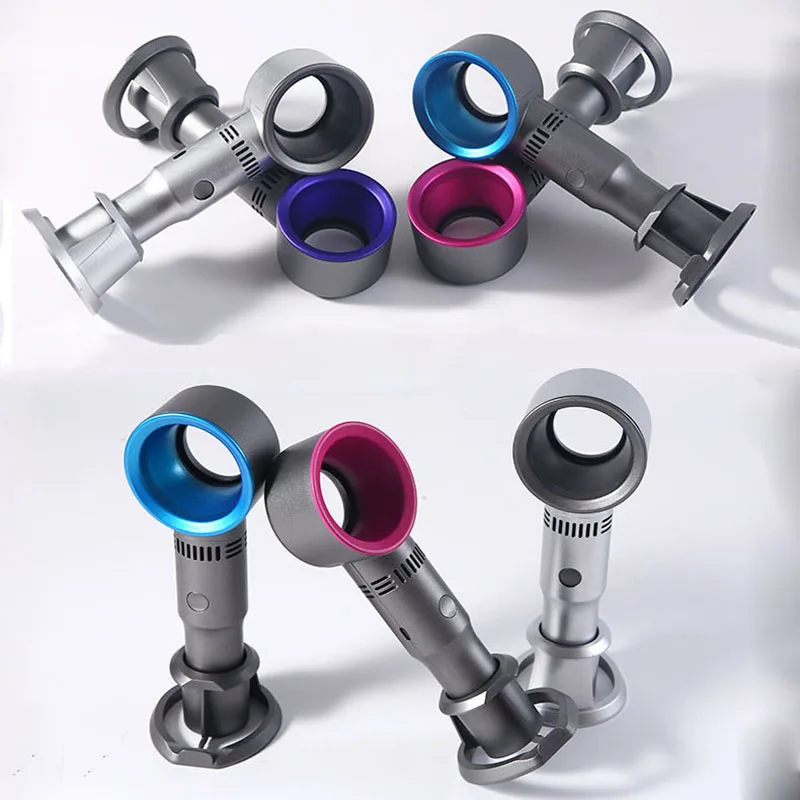 

Mini Handheld Bladeless Fan Desk/Table Air Cooler USB Rechargeable Detachable Base Portable Ventilator With LED Ligth Display