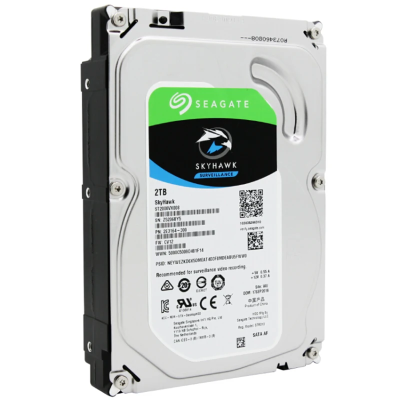  Disco Duro de vigilancia de vídeo Skyhawk 2 TB HDD interno Seagate Original 35 