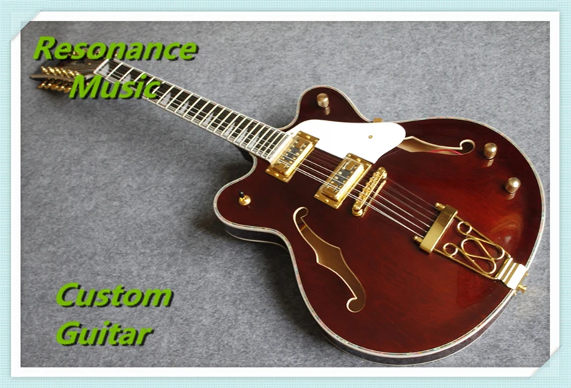 

New Arrival 12 String Gret. Electric Guitar Hollow Maple Body & Custom Logo Available
